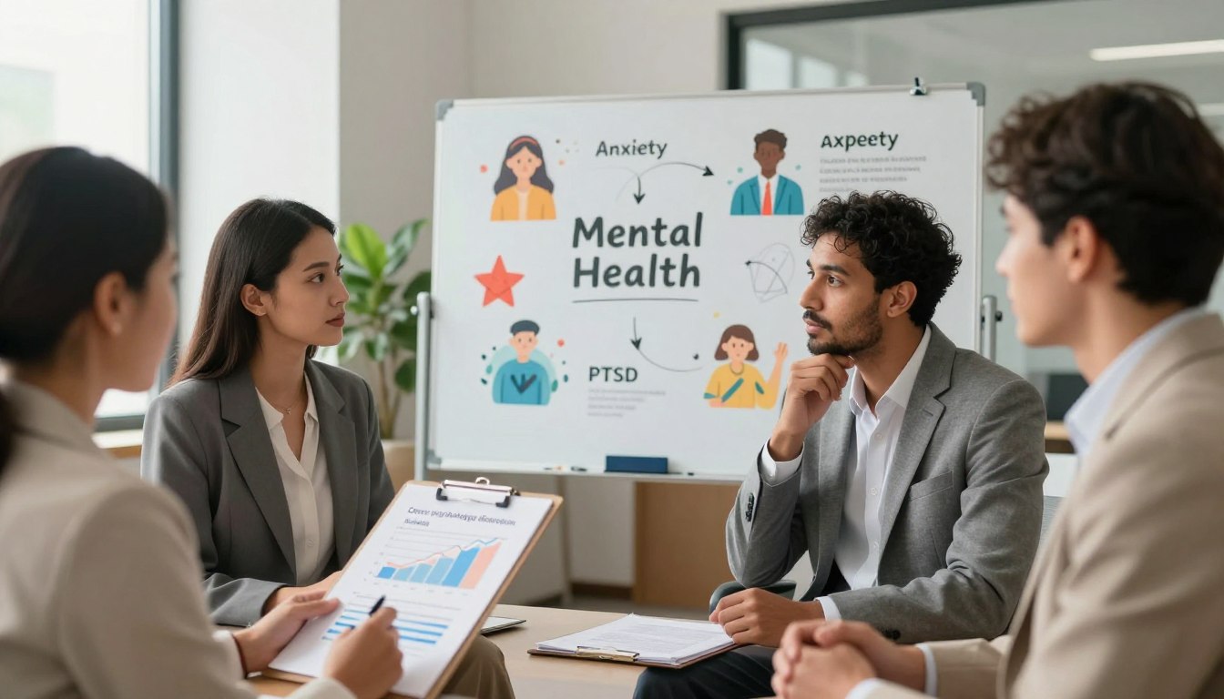أكثر الأمراض النفسية شيوعاً